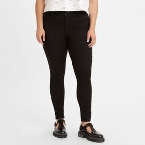 Levi's Black 720 High-Rise Super Skinny Denim Jeans in Size 20W